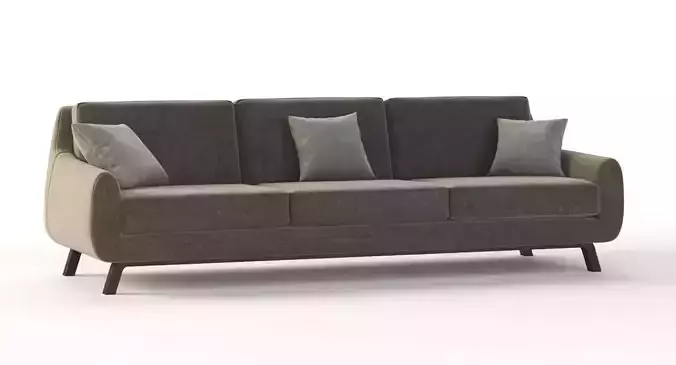 Joybird Calhoun Sectional Sofa Three Seater 3D model