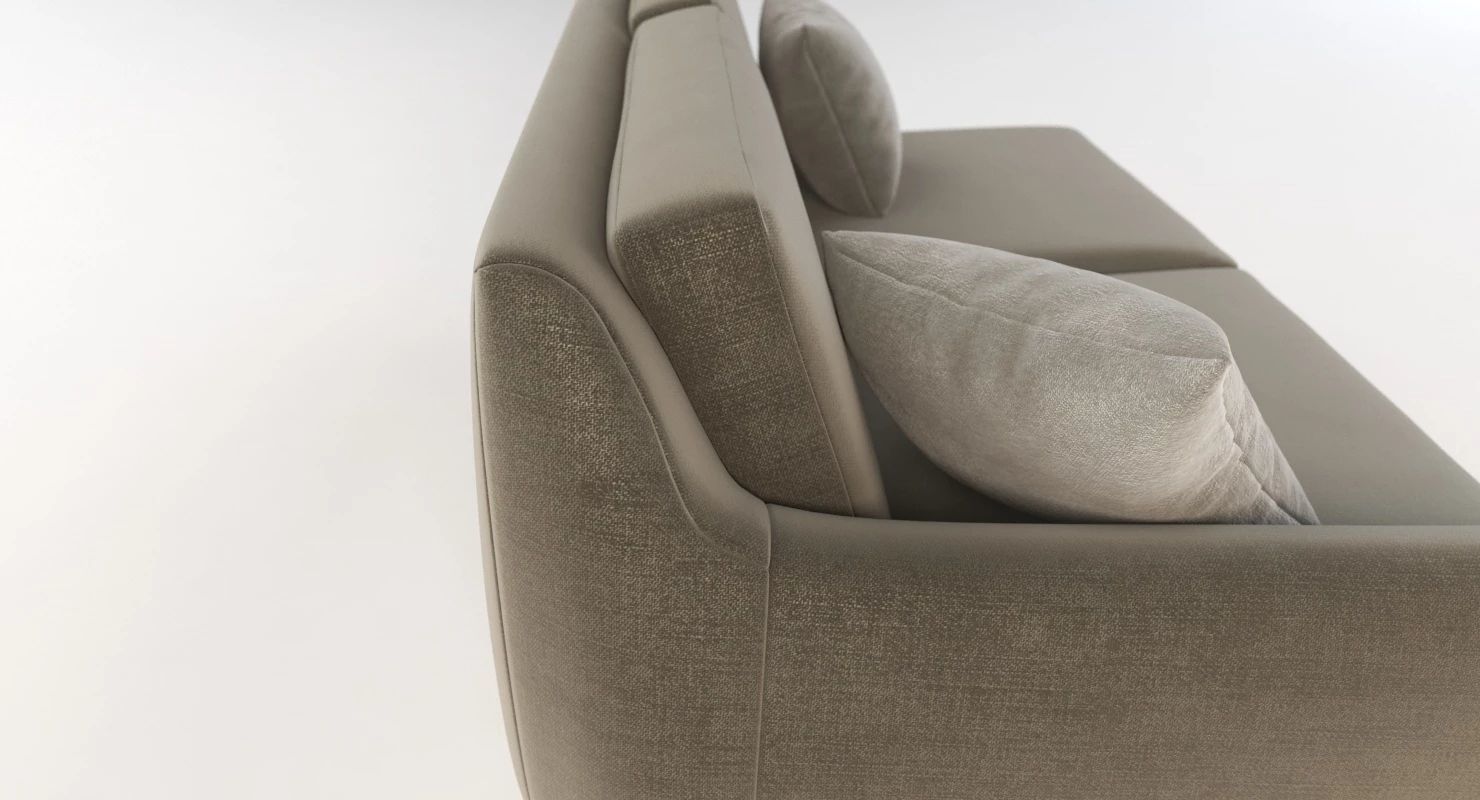 Joybird Calhoun Sectional Two Seater Corner Left Right Module 3D model_3