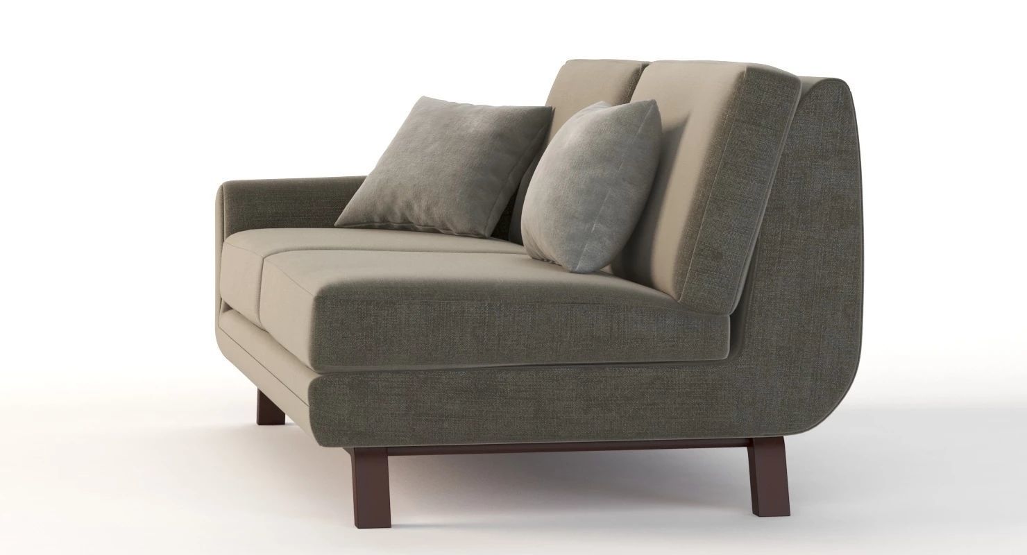 Joybird Calhoun Sectional Two Seater Corner Left Right Module 3D model_8