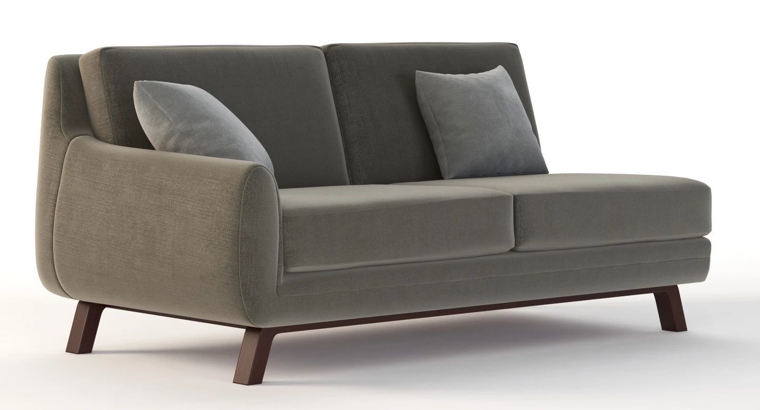 Joybird Calhoun Sectional Two Seater Corner Left Right Module 3D model_4