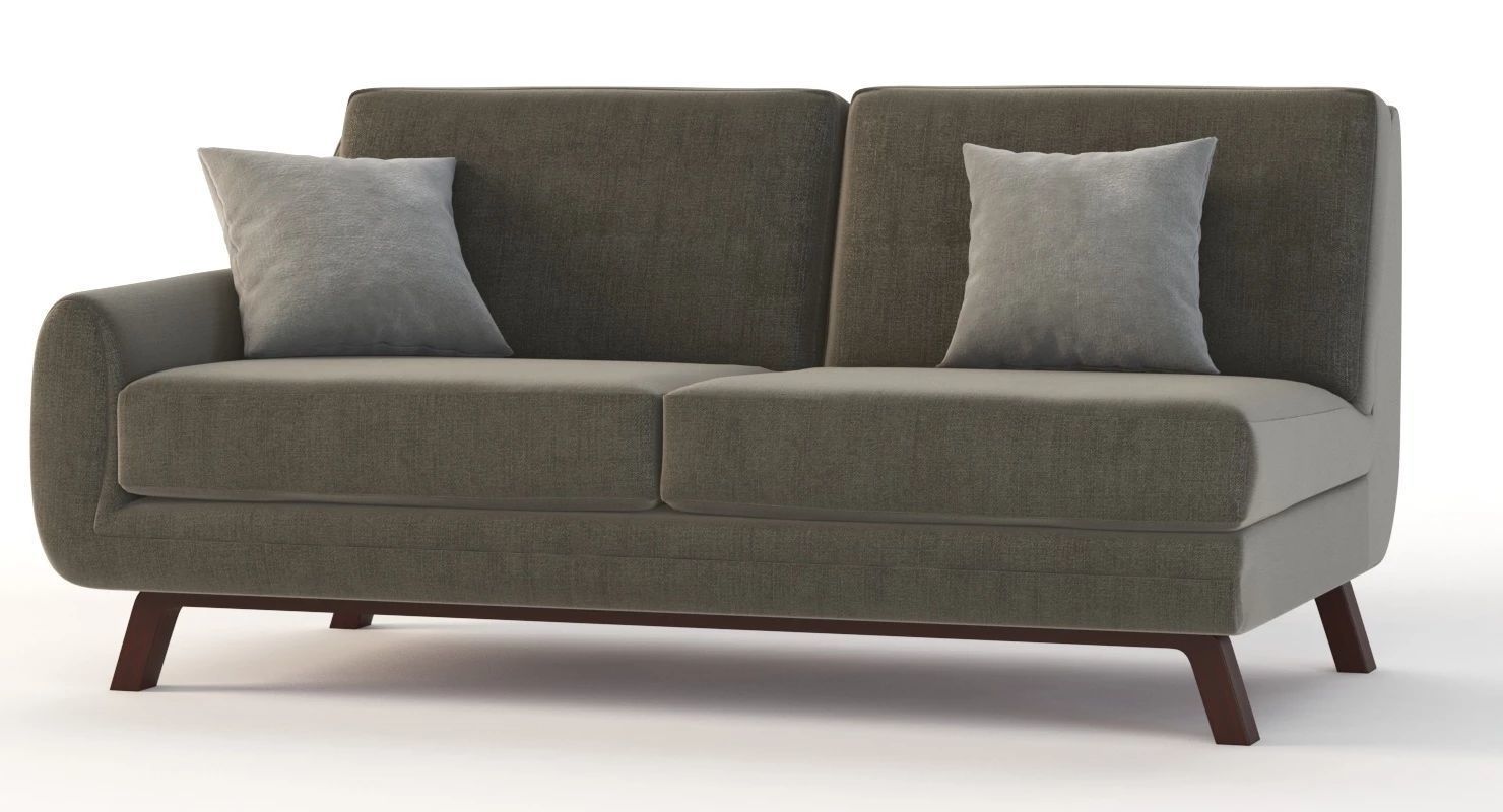 Joybird Calhoun Sectional Two Seater Corner Left Right Module 3D model_2