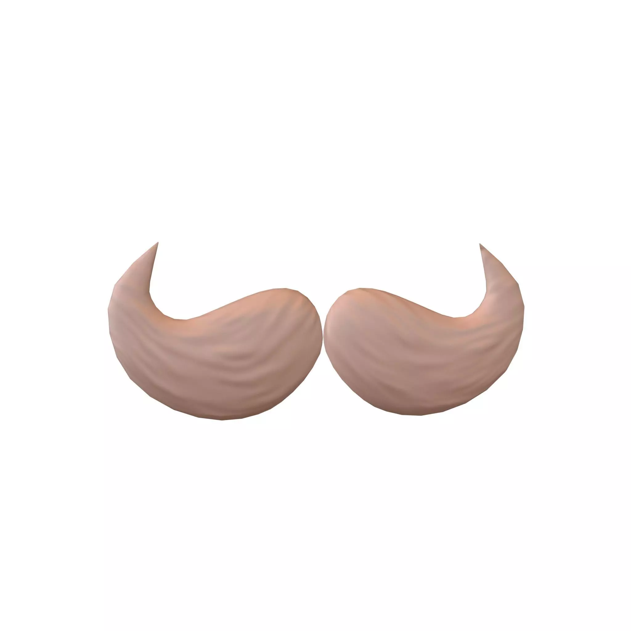 Cartoon Mustache v5 004 Low-poly 3D model_0