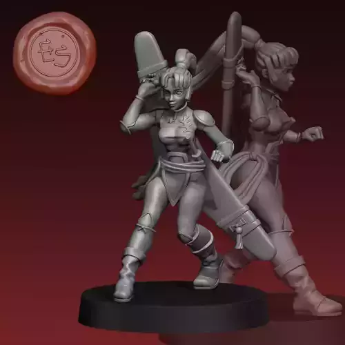 Sango - Inuyasha - 32mm Miniature 3D print model
