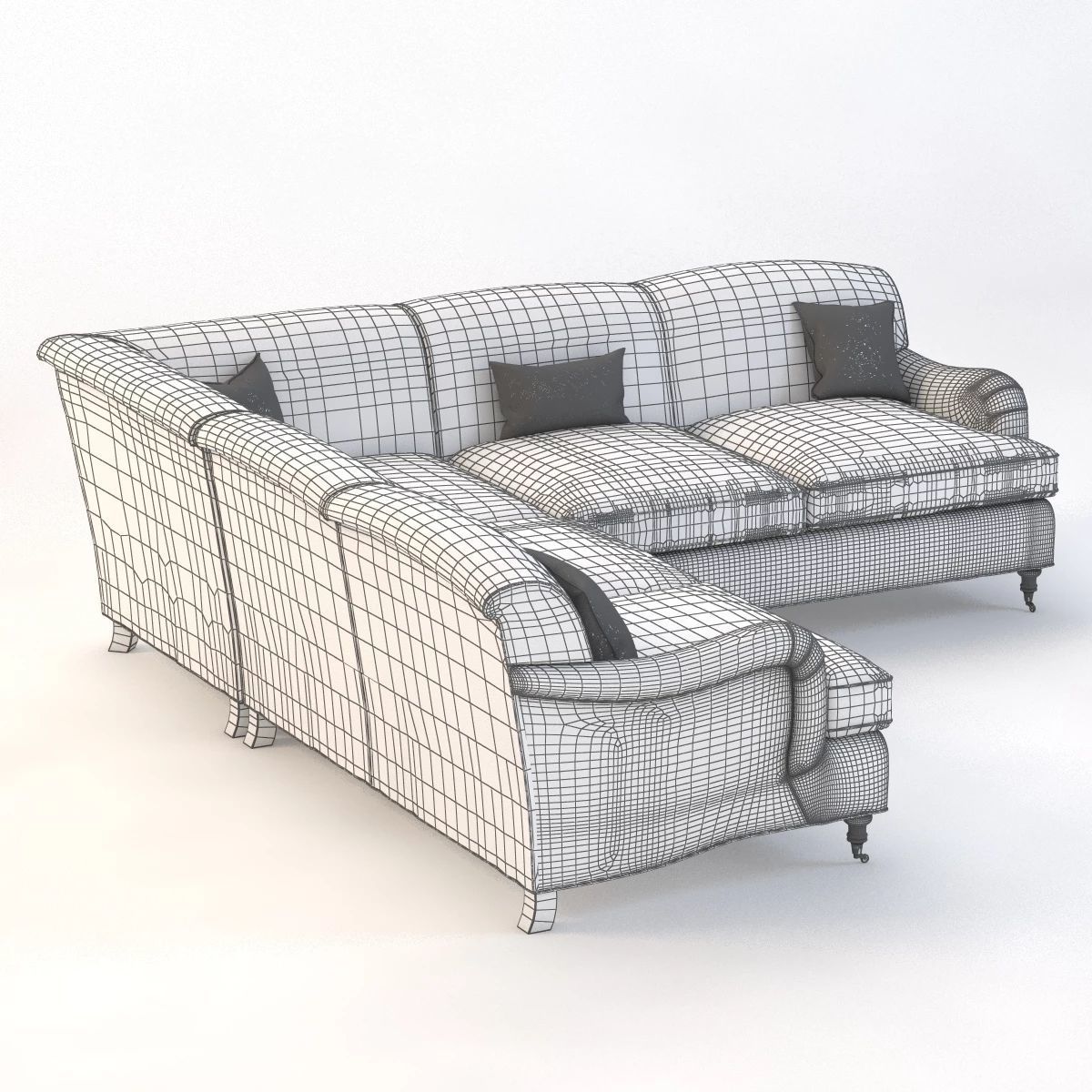 Joybird Robin Sectional Corner Sofa 3D model_1