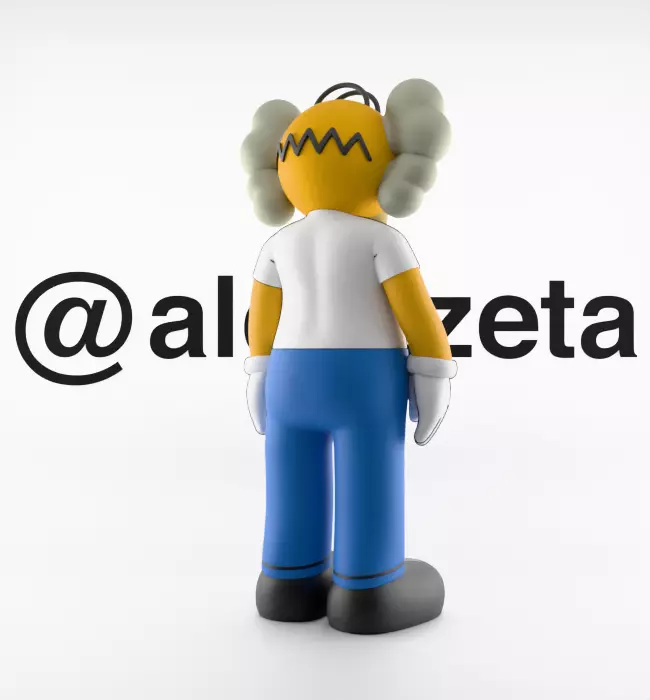 Kaws Bart Simpson x Homer Simpson x Krusty the Clown for Print 3D print model_20