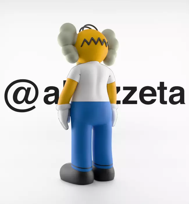 Kaws Bart Simpson x Homer Simpson x Krusty the Clown for Print 3D print model_18