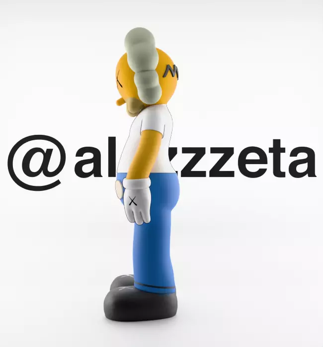 Kaws Bart Simpson x Homer Simpson x Krusty the Clown for Print 3D print model_16