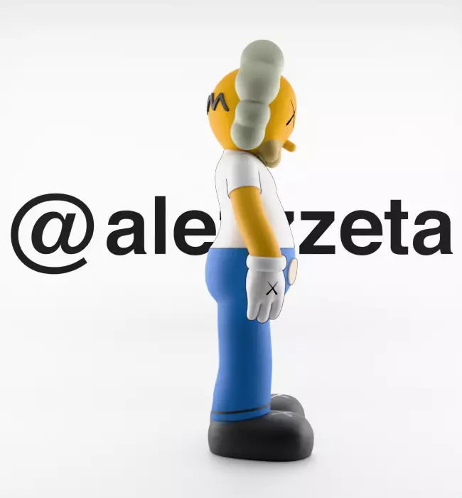Kaws Bart Simpson x Homer Simpson x Krusty the Clown for Print 3D print model_22