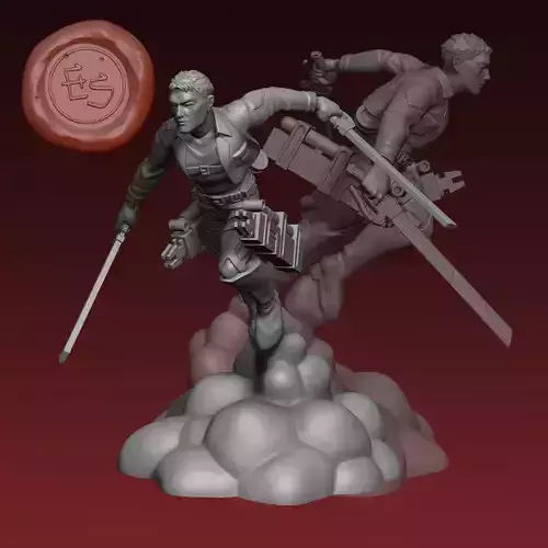 Reiner Braun - Attack on Titan - 32mm Miniature