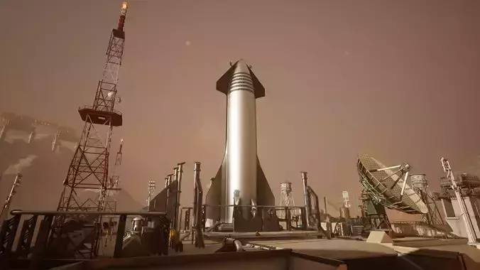 Starship Mars Environment  75 Assets