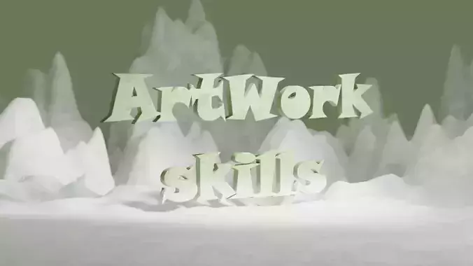 3D Text LOGO changeble title Texture