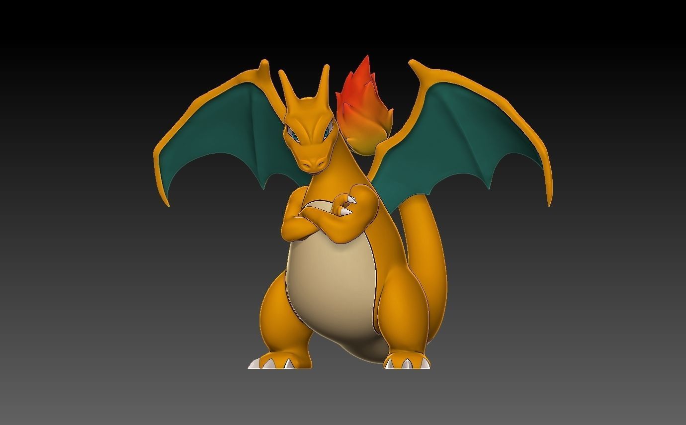 Pokemon charmander evolution pack 3D print model_4