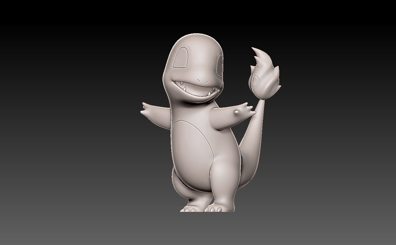 Pokemon charmander evolution pack 3D print model_14