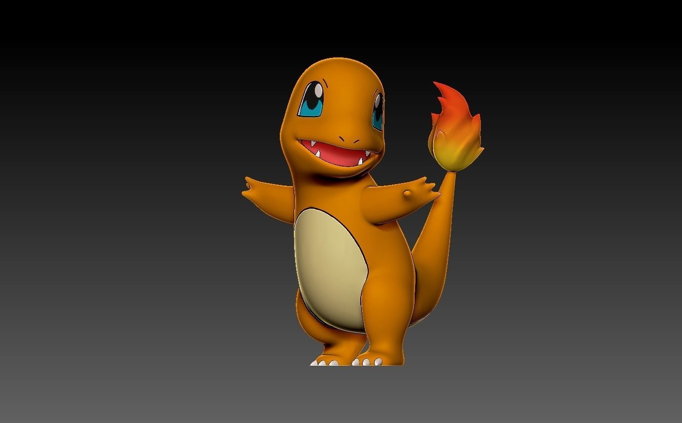 Pokemon charmander evolution pack 3D print model_11