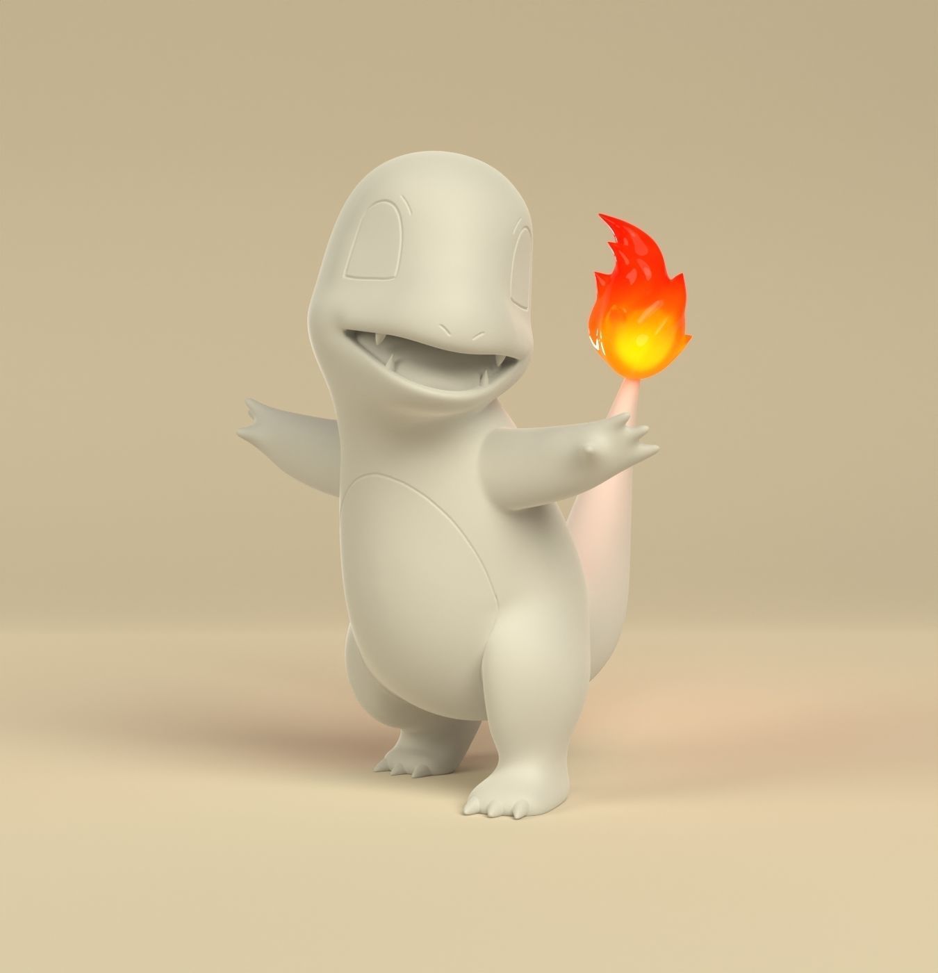 Pokemon charmander evolution pack 3D print model_15