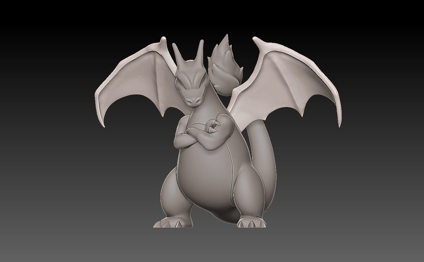 Pokemon charmander evolution pack 3D print model_5