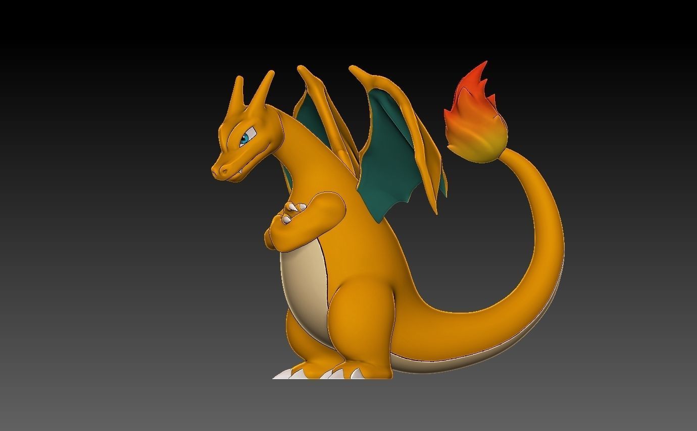 Pokemon charmander evolution pack 3D print model_8