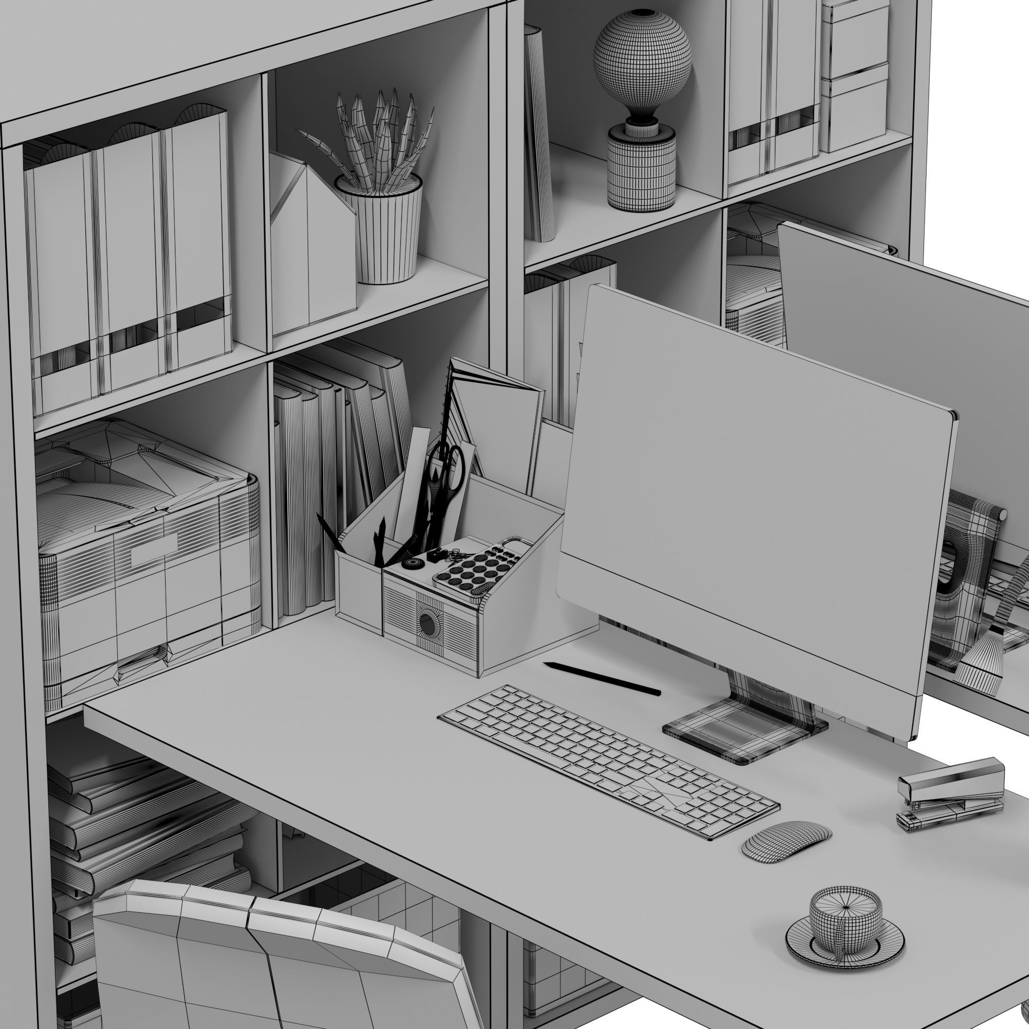 IKEA Office workplace 30 3D model CGTrader