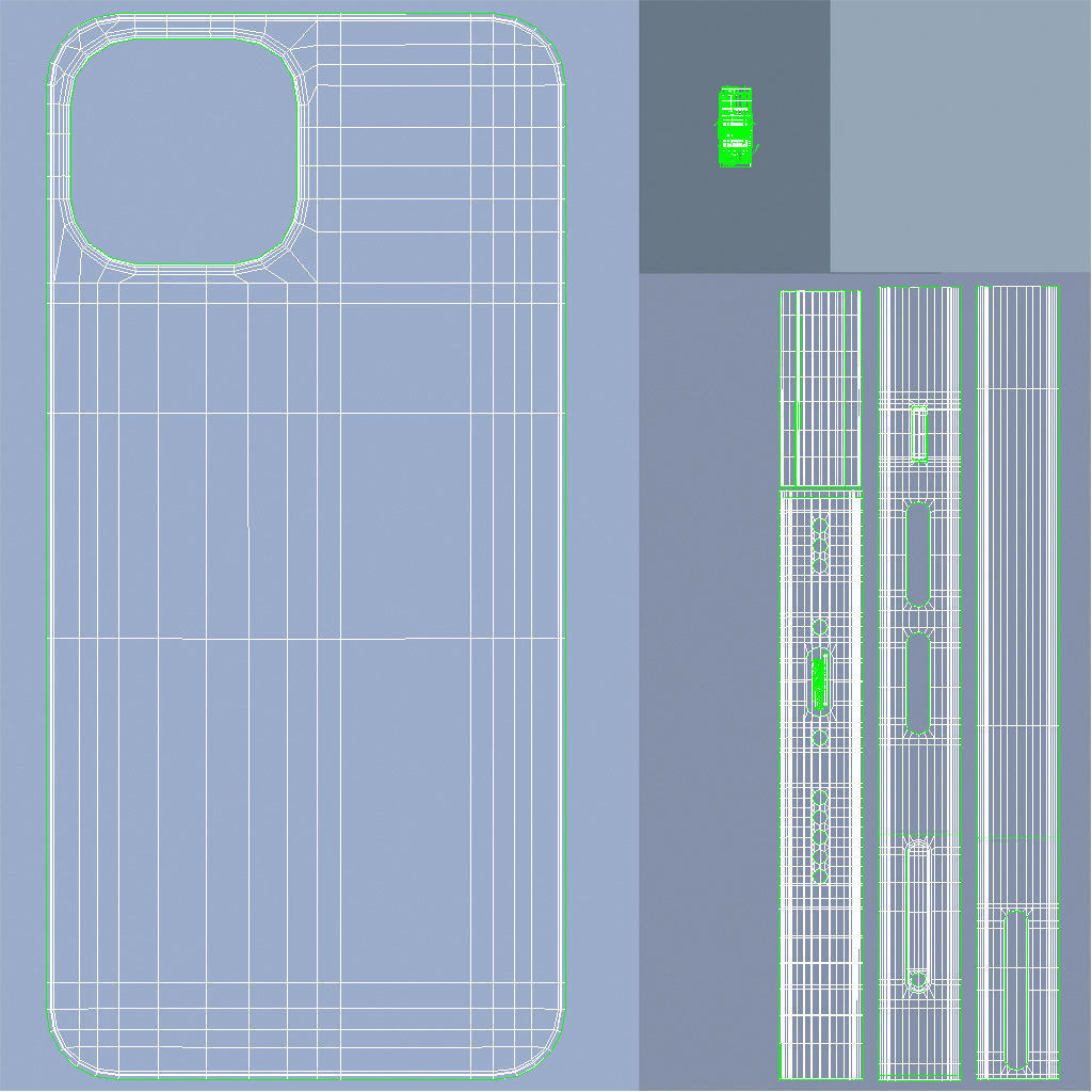 Apple iPhone 14 All Color Low-poly 3D model_25