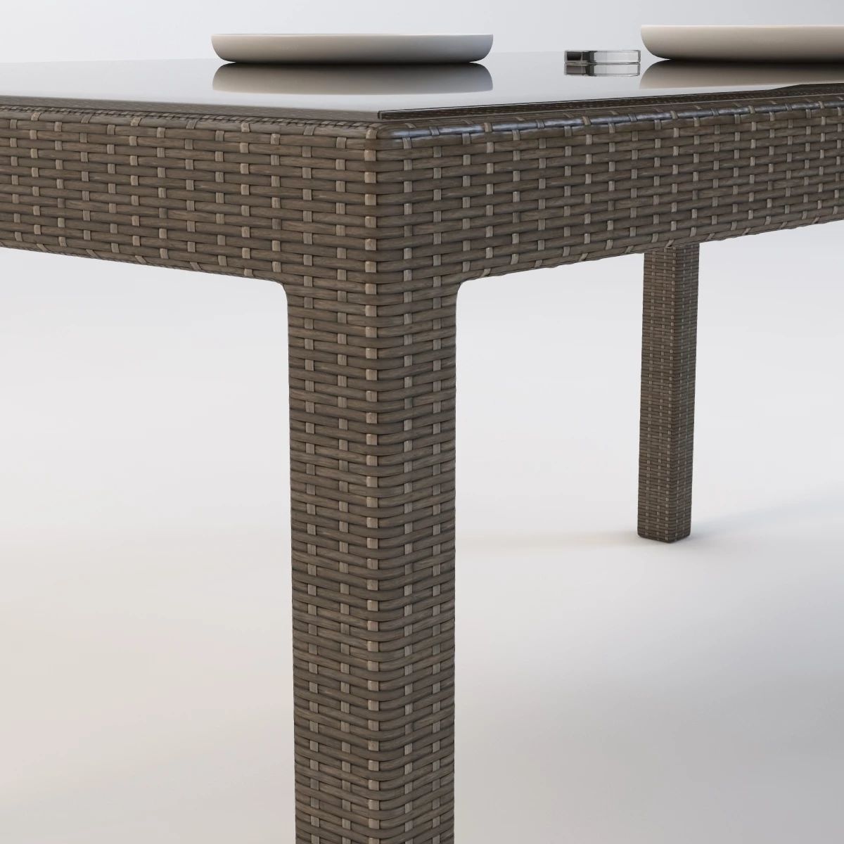 La Jolla Rectangular Dining Table 3D model_4