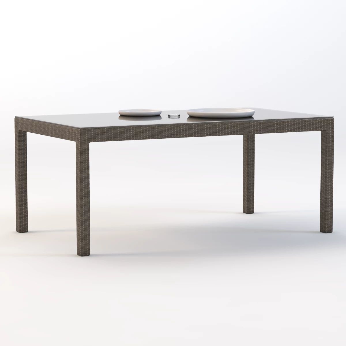 La Jolla Rectangular Dining Table 3D model_1