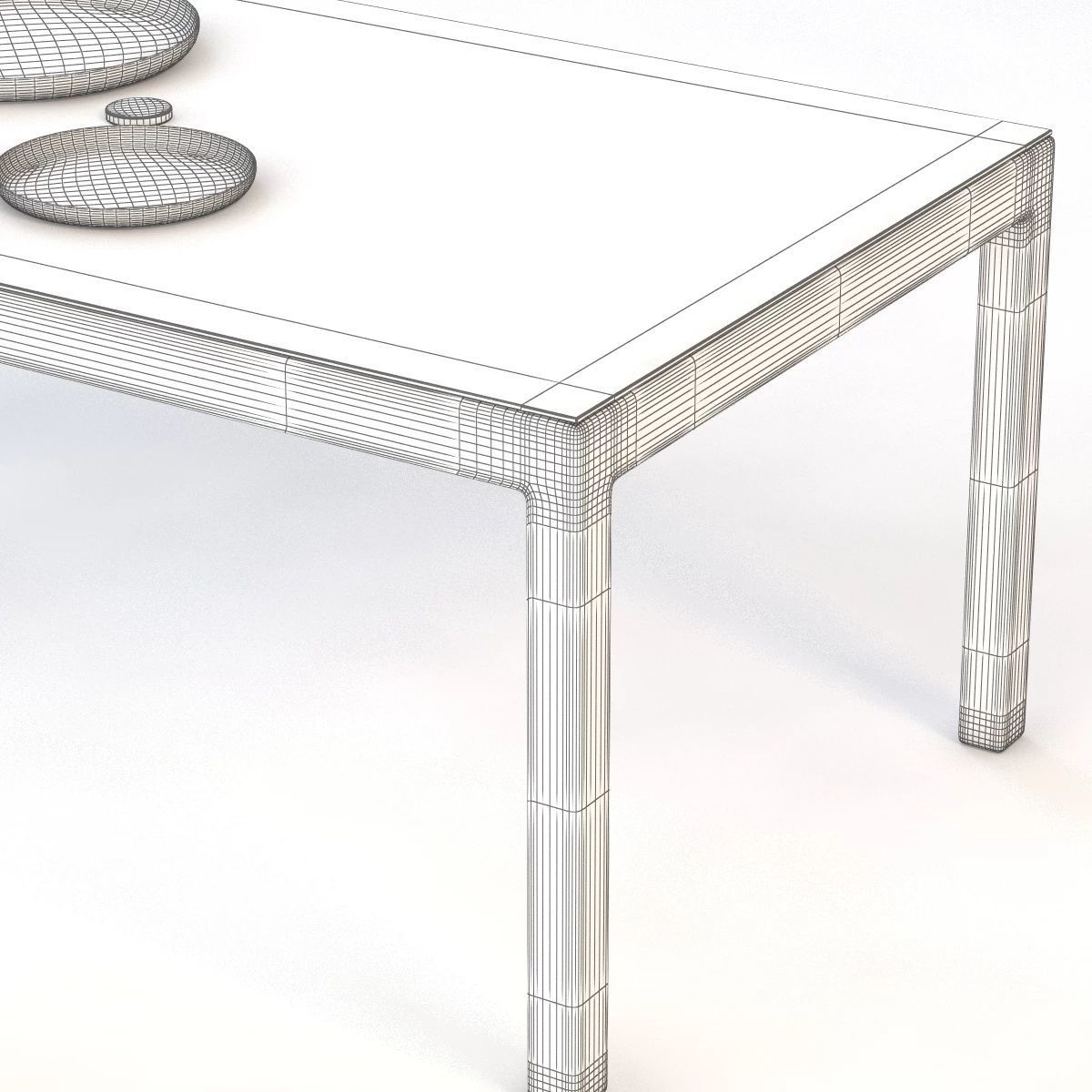 La Jolla Rectangular Dining Table 3D model_9
