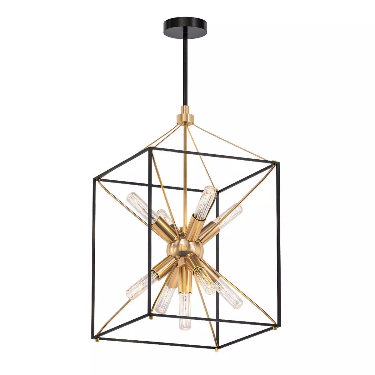Artika pendant light in brass 3D model_0
