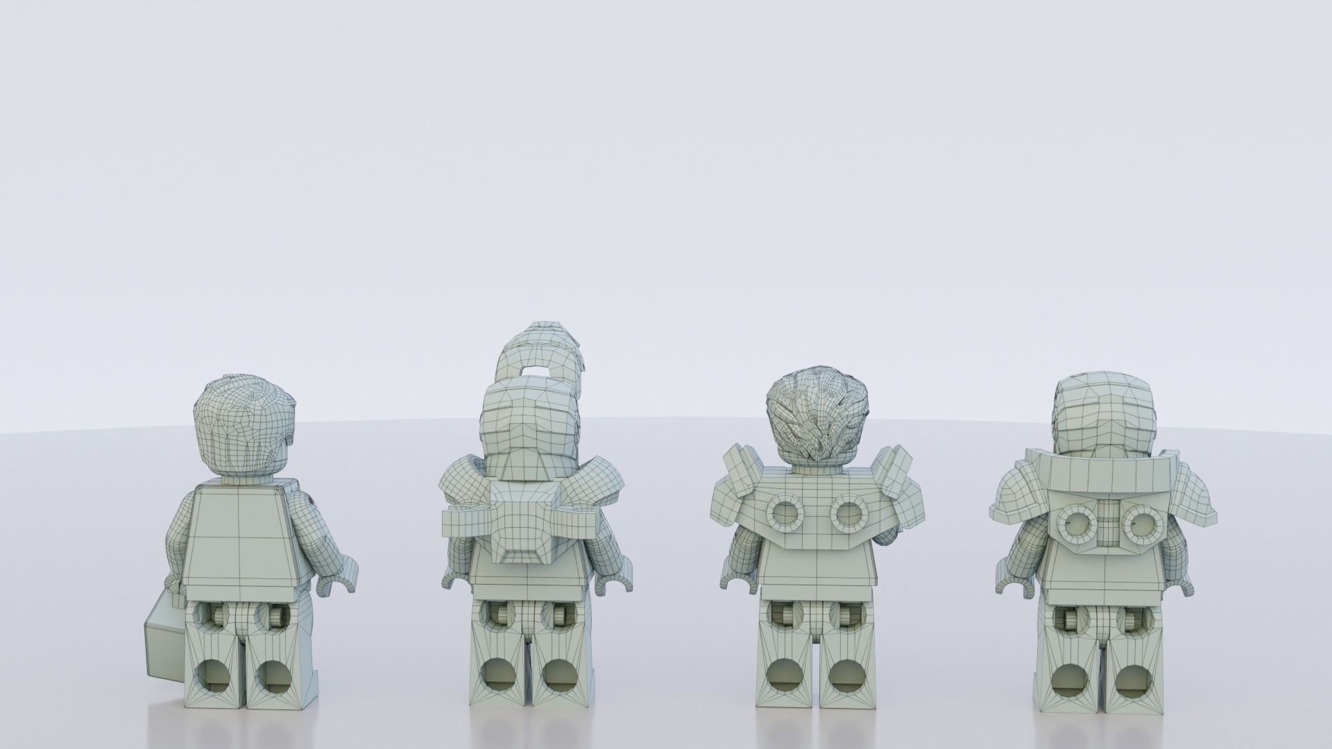 Lego Iron Man and HulkBuster big pack 3D model_29