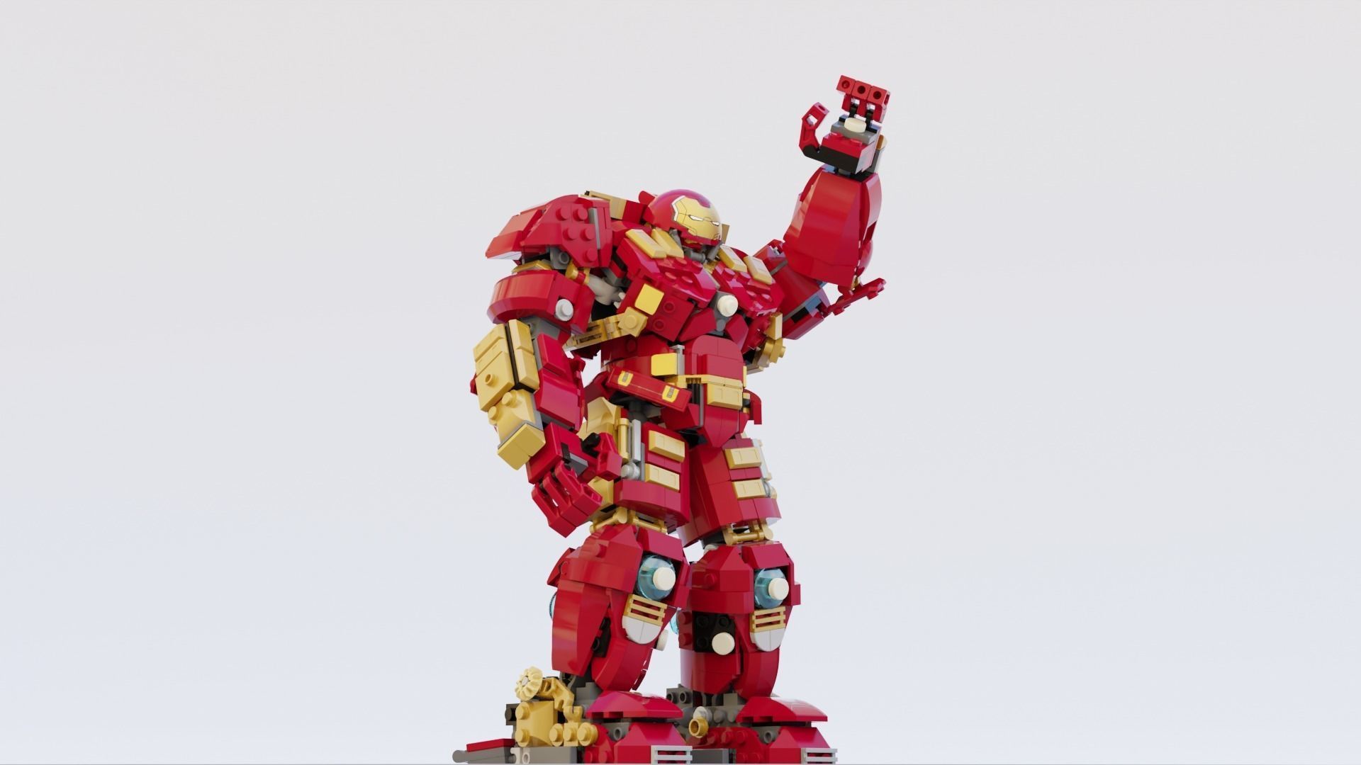 Lego Iron Man and HulkBuster big pack 3D model_2