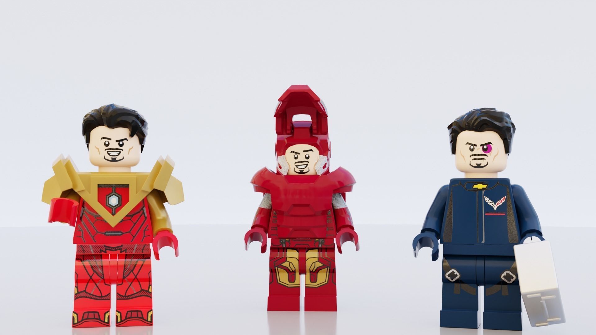 Lego Iron Man and HulkBuster big pack 3D model_13