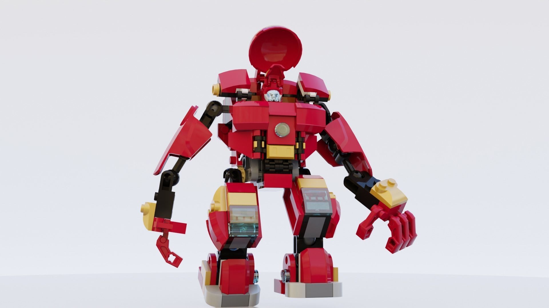Lego Iron Man and HulkBuster big pack 3D model_6