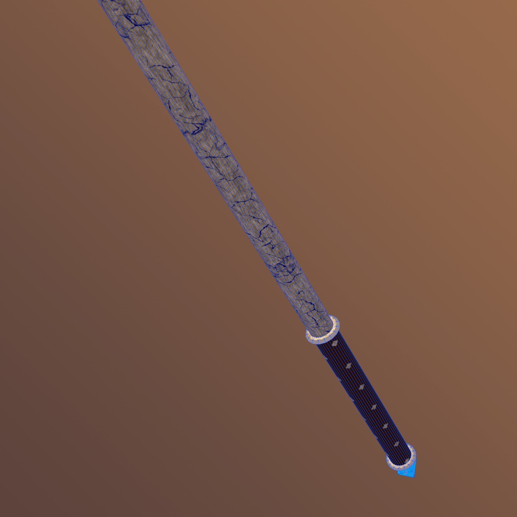 Two-Handed Hammer Low-poly 3D model_14