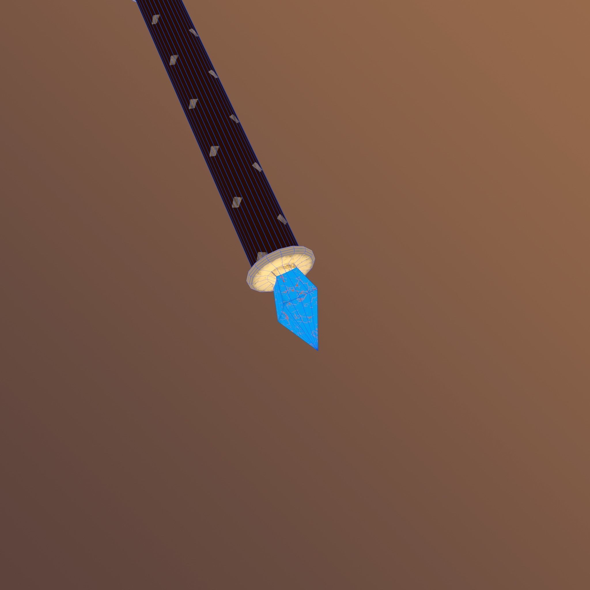 Two-Handed Hammer Low-poly 3D model_15