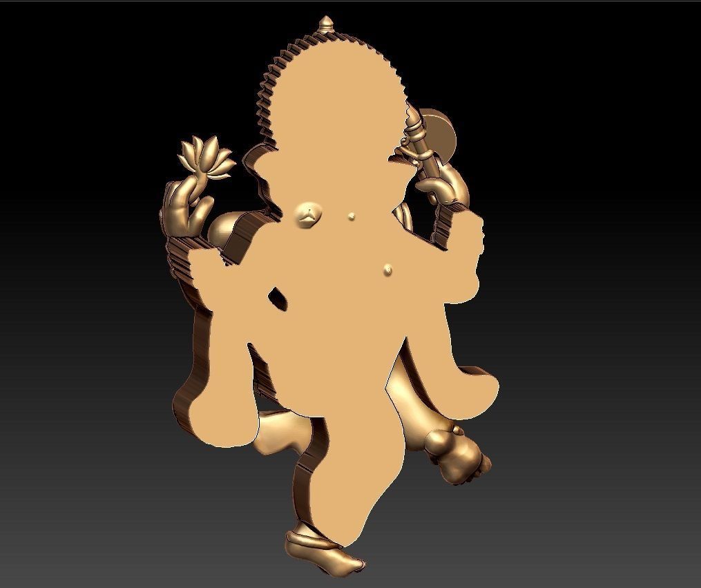 VINAYAGAR PENDENT 3D print model_5