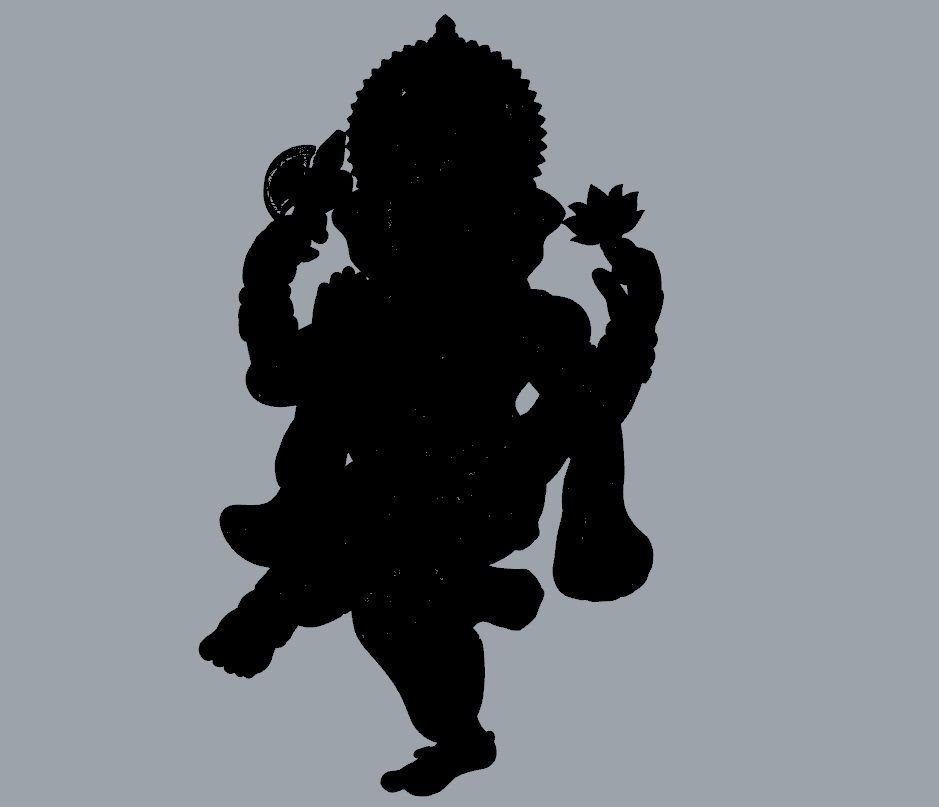 VINAYAGAR PENDENT 3D print model_7