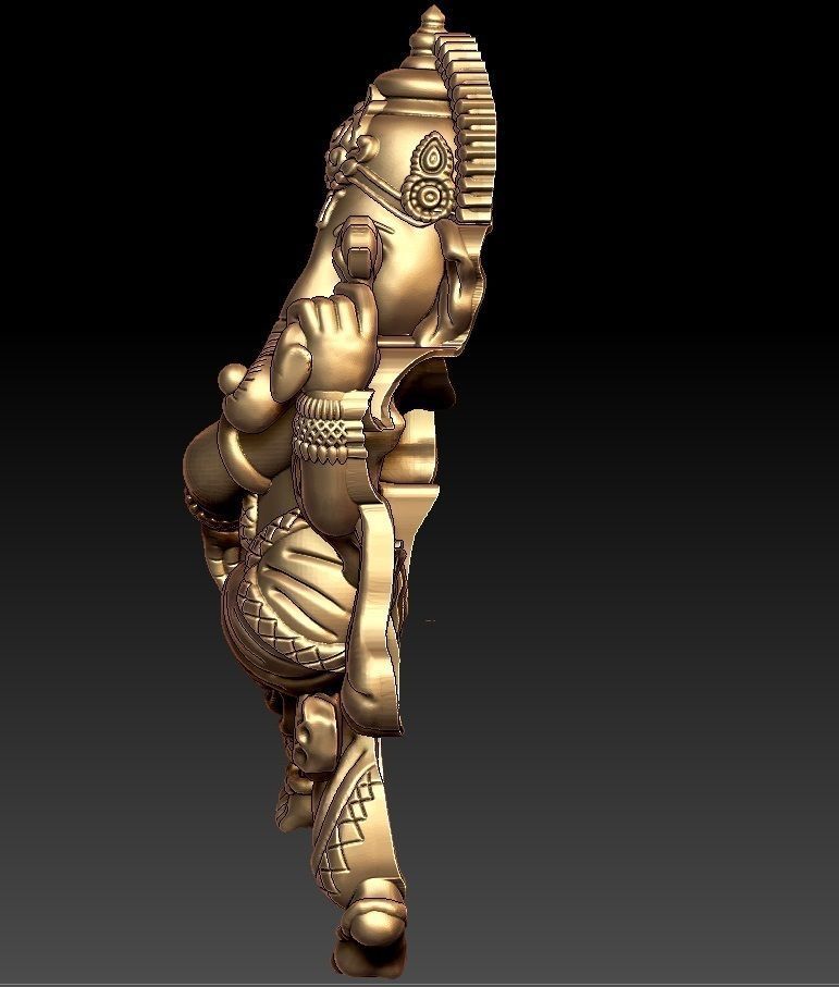 VINAYAGAR PENDENT 3D print model_2