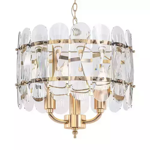 Catarina light chandelier in gold with clear glass
