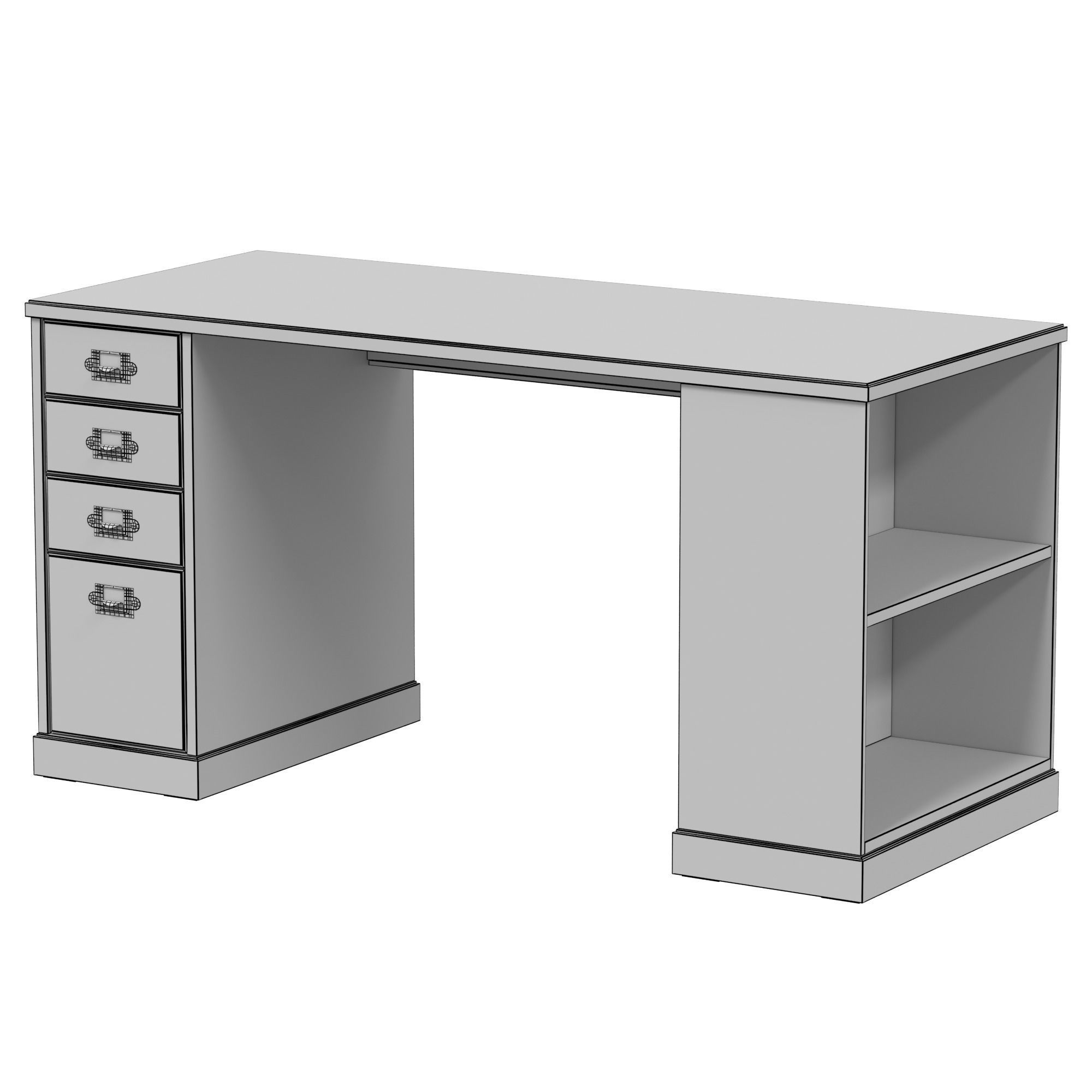 IKEA - VEBJORN Desk 3D model_7