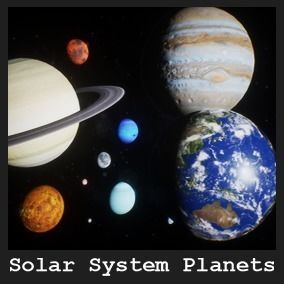 Solar System Planets  15 Assets Low-poly 3D model_19