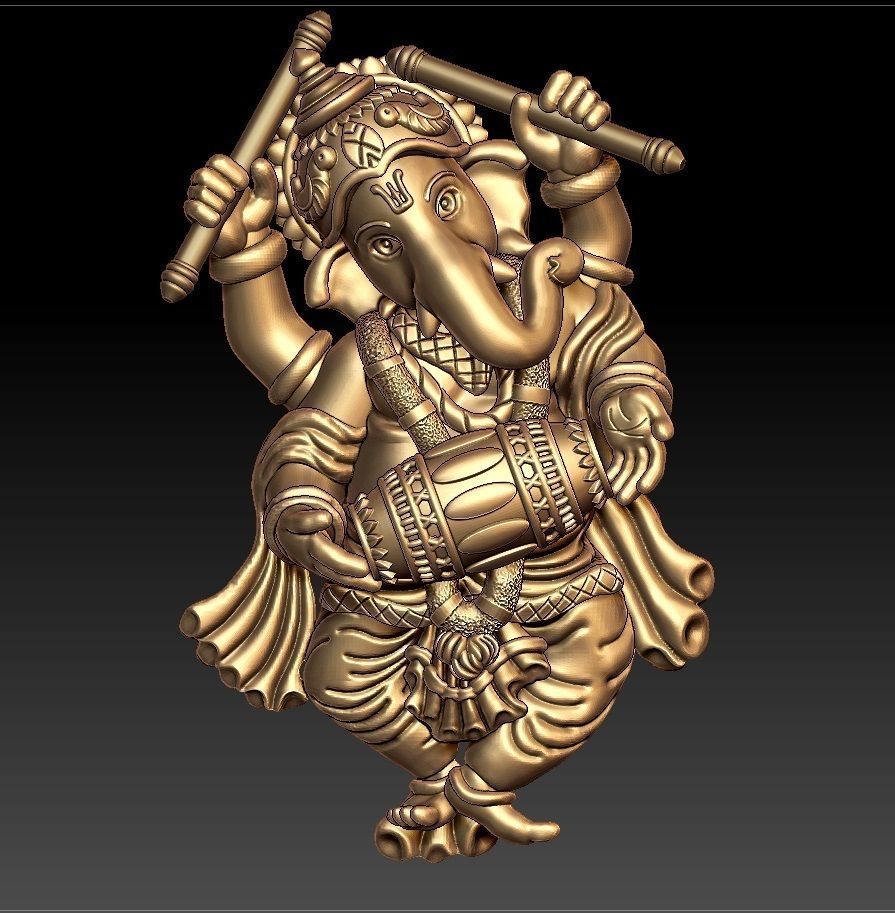 VINAYAGAR PENDENT 3D print model_2