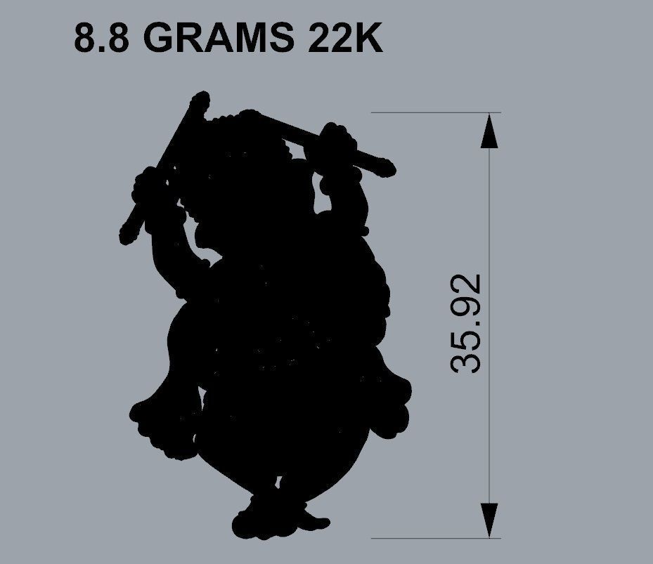 VINAYAGAR PENDENT 3D print model_1