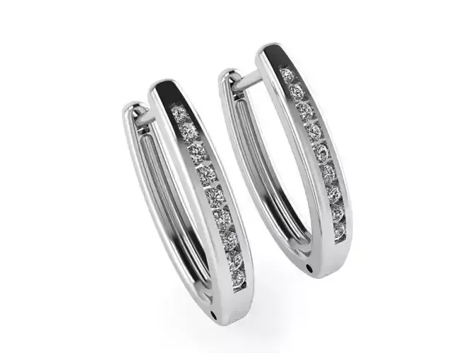 Splendid earrings 2292 3D print model 