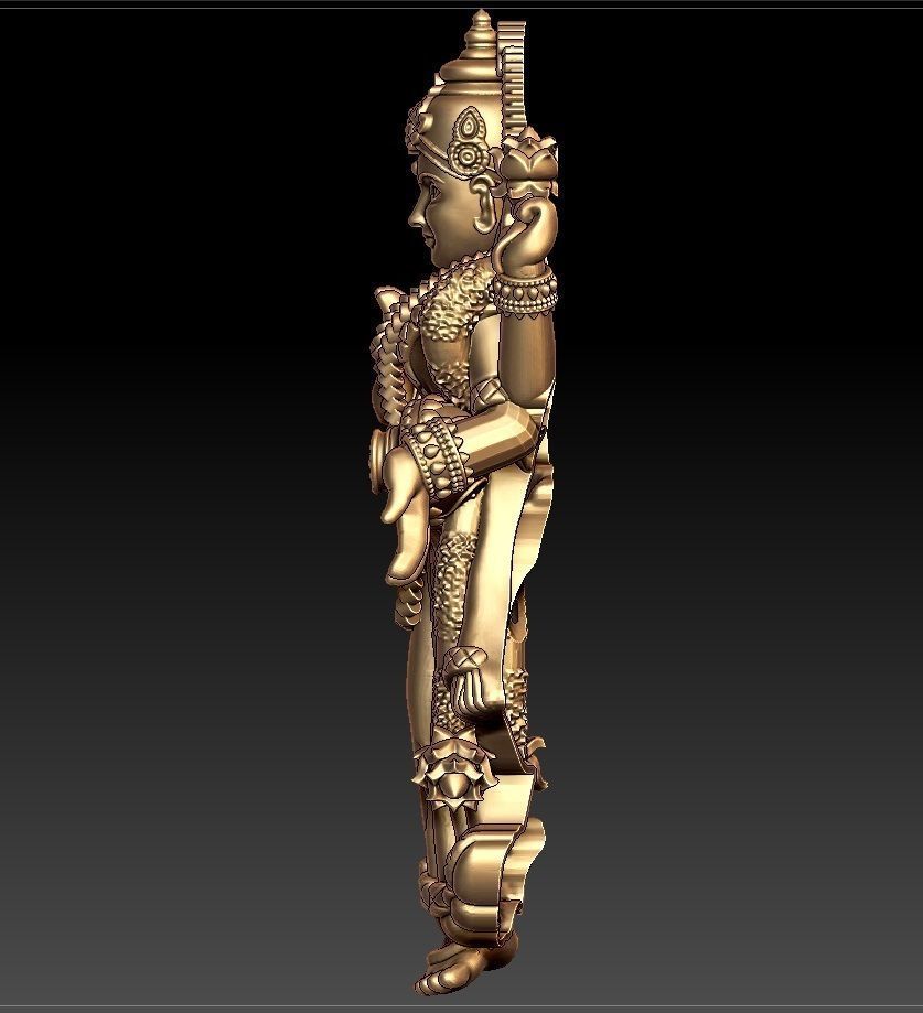LAKSHMI PENDENT 3D print model_3