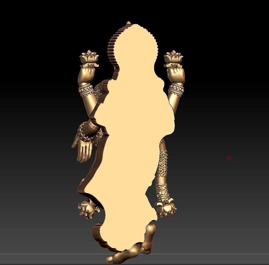 LAKSHMI PENDENT 3D print model_7