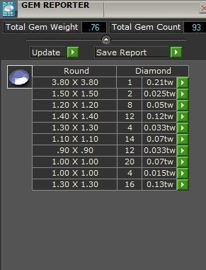 Round Diamond Ornamental Ring 2295 3D print model  3D print model_8