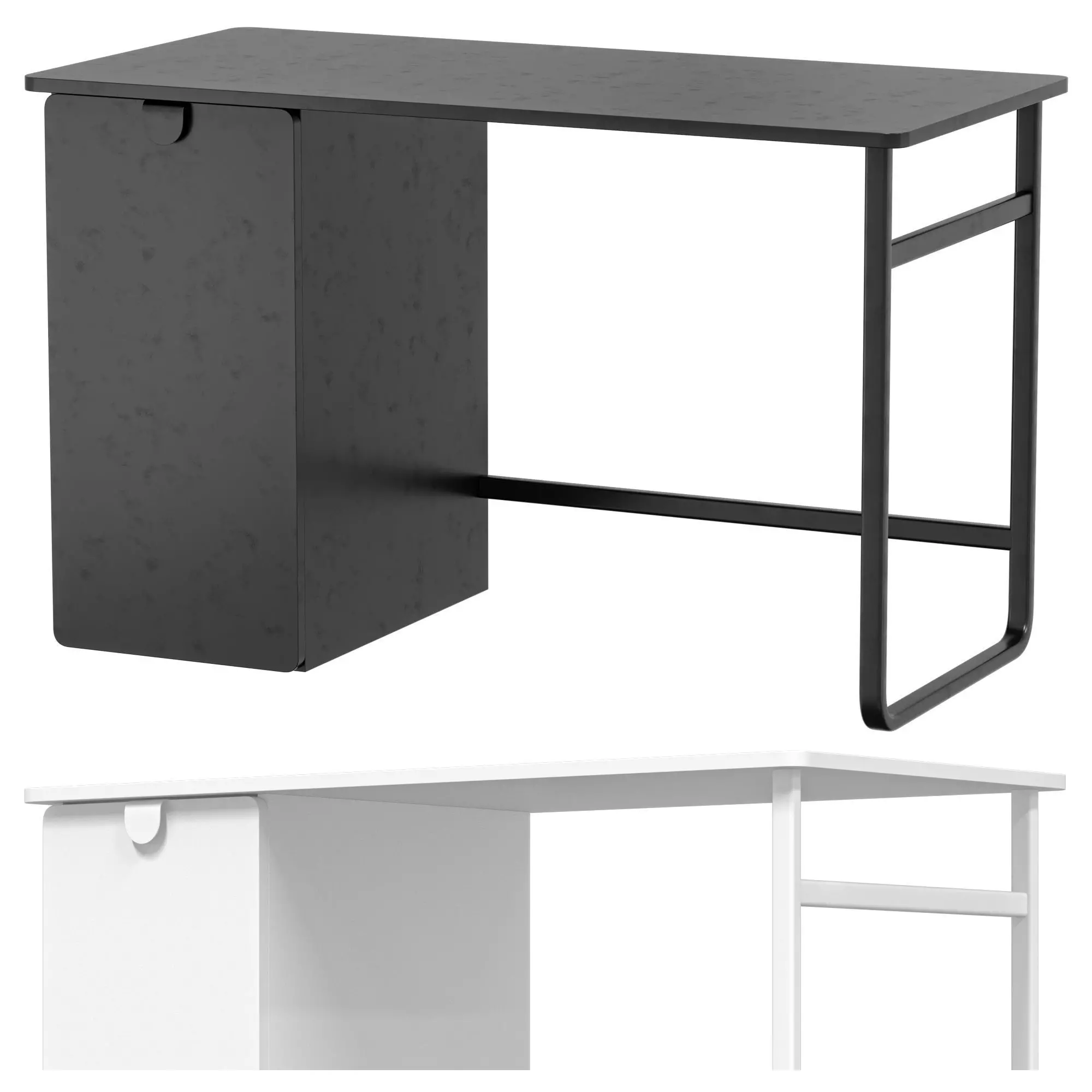 IKEA - LARANDE Desk with a sliding cabinet 3D model