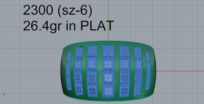 Engraved Band Ring 2300 3D print model 3D print model_4