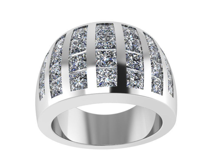 Engraved Band Ring 2300 3D print model 3D print model_2