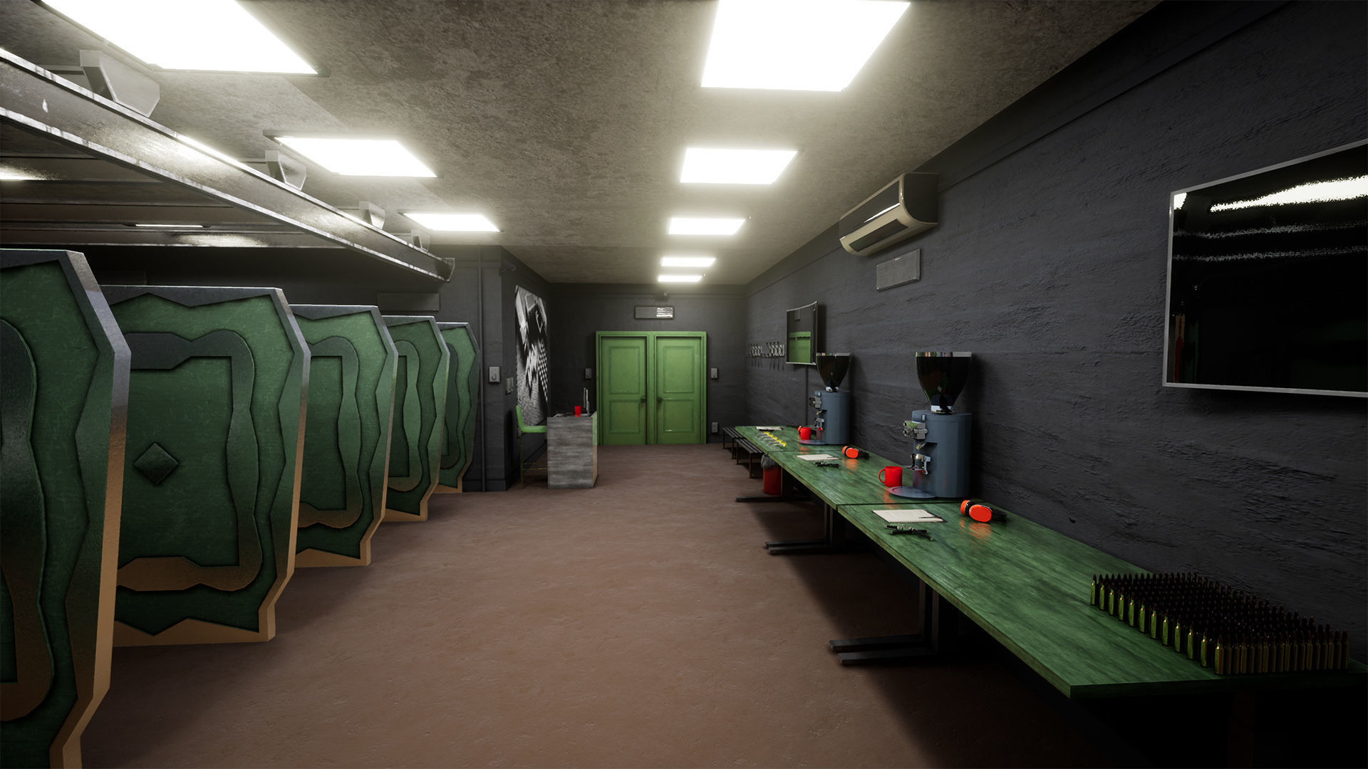 Shooting Range Package  80 Variations Low-poly 3D model_15