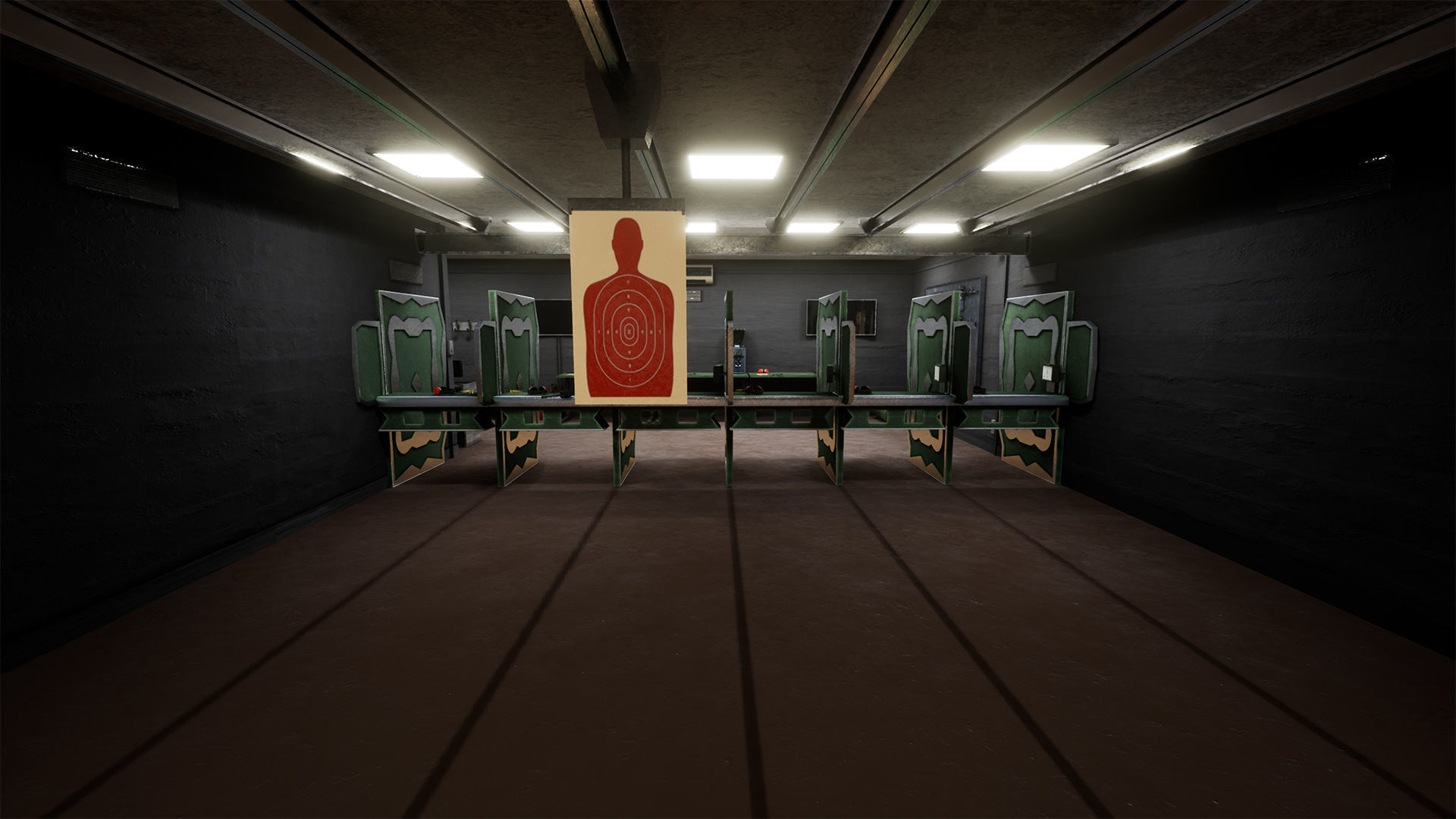 Shooting Range Package  80 Variations Low-poly 3D model_16